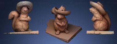 3D model Cowboy Squirrel (STL)